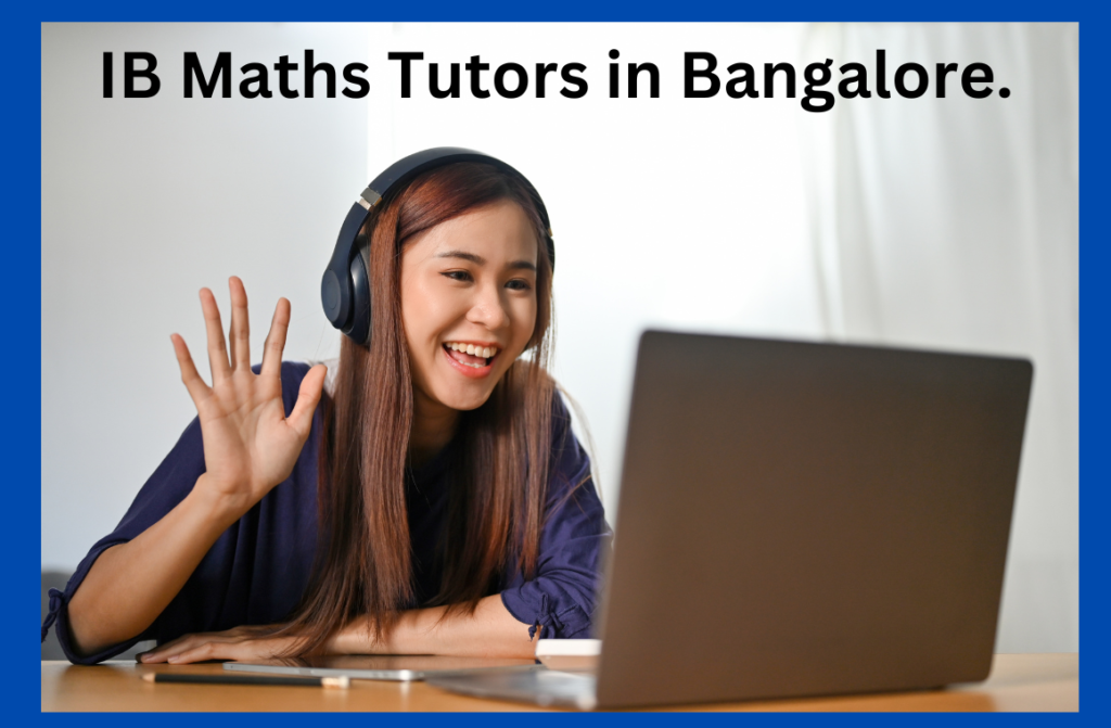 A laptop open on a website offering professional online IGCSE and IB Maths tutoring services, showcasing affordable prices ranging from 20 to 30 USD per hour. The screen displays various Mathematics curricula including Cambridge IGCSE and Edexcel A Levels, with icons for live interactive classes, sign-up for demo, and live tutoring options. Contact information with WhatsApp and Skype details are visible at the bottom.